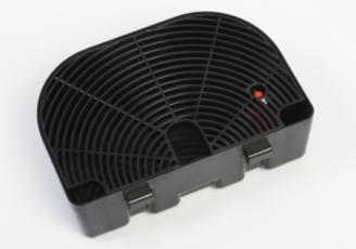 Scoop drypbakke med svømmer, sort